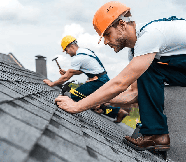 Builder Working on a Roof
